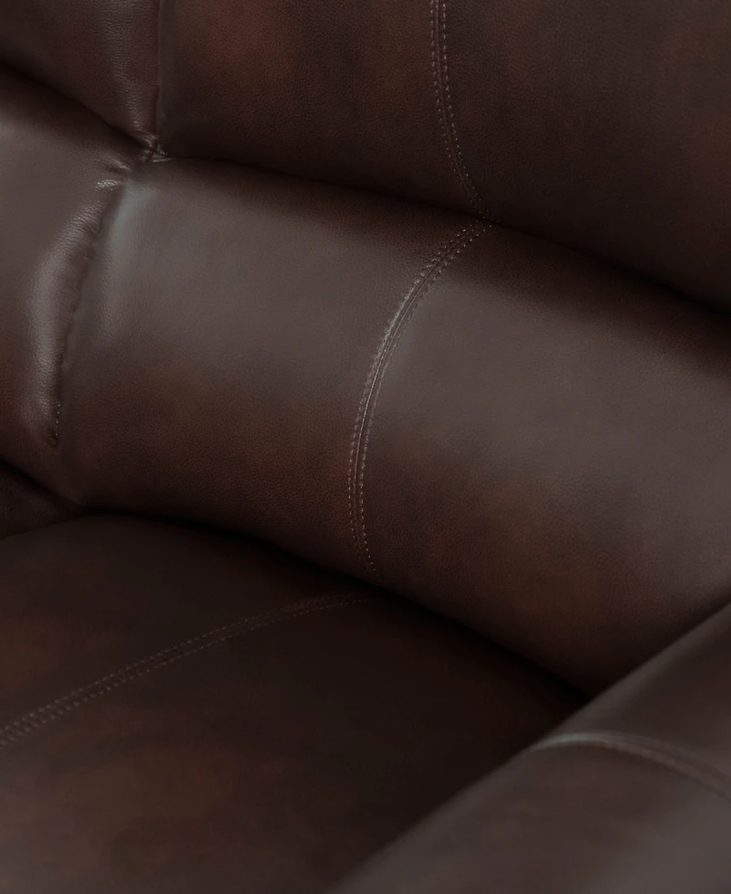 Arther 43" Leather Traditional Armchair