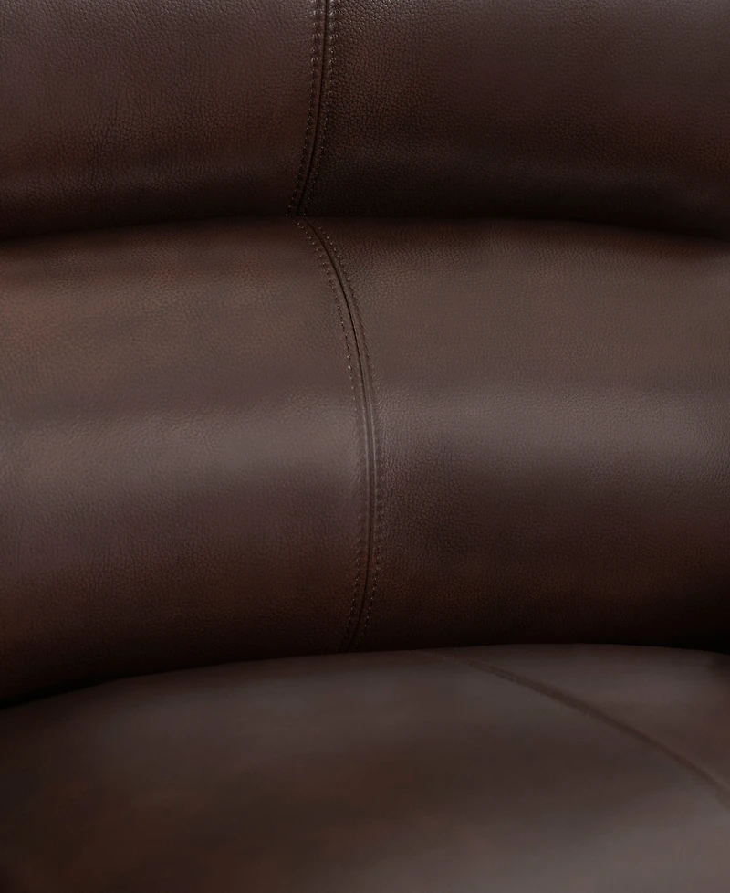 Arther 64" Leather Traditional Loveseat