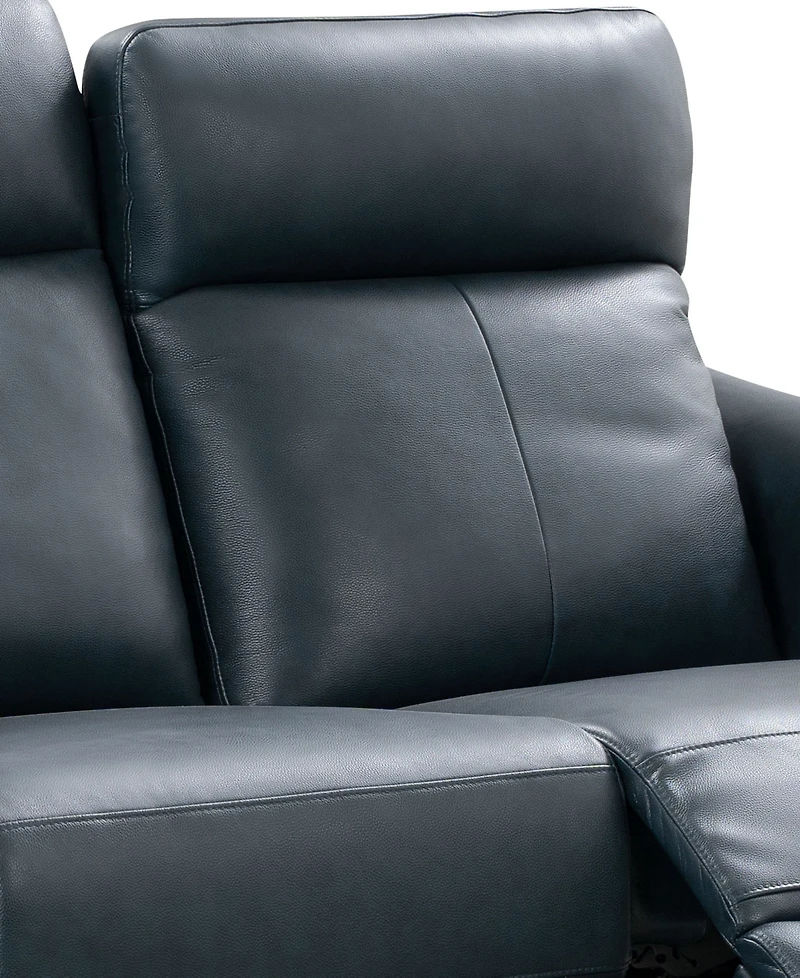 Tanya 62" Leather Power Reclining Loveseat with Power Headrest