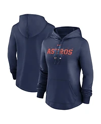 Women's Nike Navy Houston Astros Authentic Collection Pregame Performance Pullover Hoodie