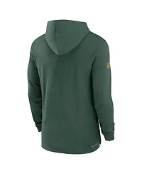 Men's Nike Green Green Bay Packers Sideline Performance Long Sleeve Hoodie T-shirt