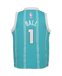 Toddler Boys and Girls Jordan LaMelo Ball Teal Charlotte Hornets Swingman Player Jersey - Icon Edition