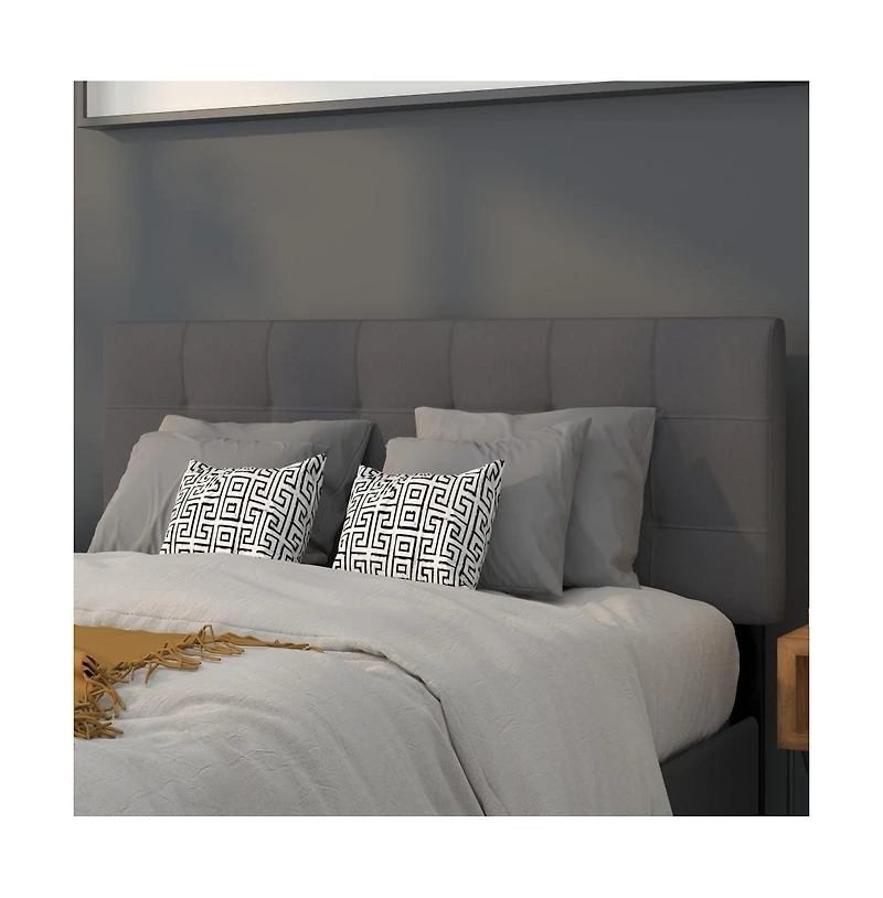 Quilted Tufted Full Upholstered Headboard