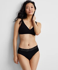 State of Day Women's Cotton Blend Lace-Trim Hipster Underwear, Created for Macy's