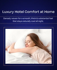 Luxury 1000 Thread Count Bed Sheets Set - 100% Cotton Sateen - Soft, Thick & Deep Pocket