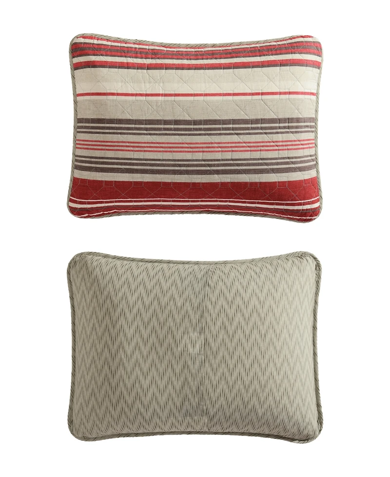 Closeout! Eddie Bauer Yakima Valley Stripe Reversible 3-Pc. Quilt Set, King