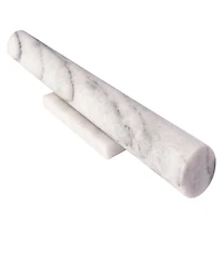 Artifacts Trading Company 12" Straight Marble Rolling Pin with Stand, 11" x 1"
