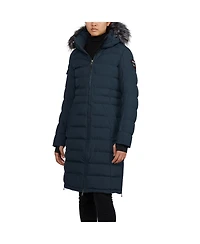 Pajar Women's Venice Long Puffer with Removable Faux Fur Trim