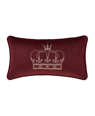 J Queen New York Townsend Crown Boudoir Decorative Pillow, 15" x 20"