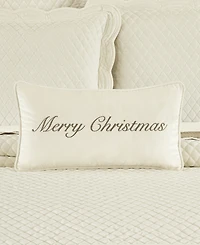 J Queen New York Merry Christmas Boudoir Decorative Pillow, 11" x 20"