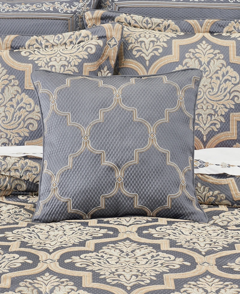 J Queen New York San Marino Embellished Decorative Pillow, 18" x 18"