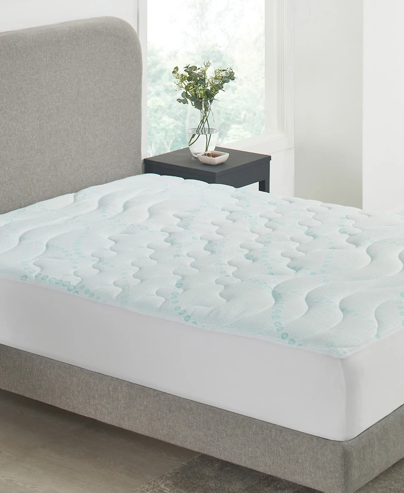 Quilted Mattress Pads California King Size, 3-Zone Cooling, Soft Mattress Pad California King Size, 8
