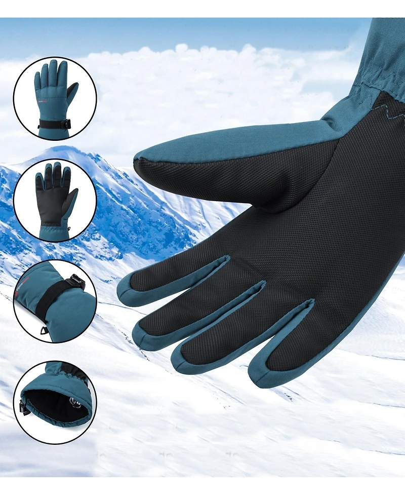 Alpine Swiss Mens Waterproof Ski Gloves Snowboarding 3M Thinsulate Winter Gloves