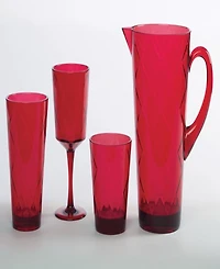 Certified International Ruby Diamond Acrylic Set of 8 All-Purpose Goblets