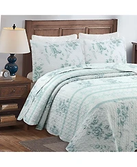 MarCielo 3 Pcs Quilt Set Lightweight Bedspread Set C78 - King