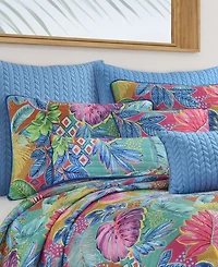 J by J Queen Hanalei Tropical 3-Pc Comforter Set, Full/Queen