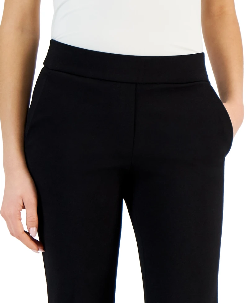 Anne Klein Women's Mid-Rise Pull-On Slash-Pocket Pants