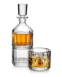 Godinger Parallels Stacking Decanter, Set of 3