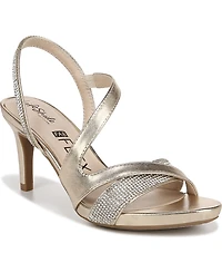 LifeStride Women's Mia Glitz Asymmetrical Strappy Dress Sandals