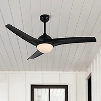 Sully Contemporary Industrial Iron/Plastic Integrated Led Ceiling Fan