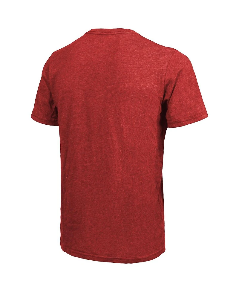 Men's Majestic Threads Red Texas Rangers 2023 World Series Champions Square Logo T-shirt
