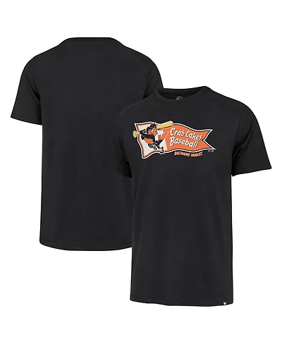 Men's '47 Brand Black Baltimore Orioles Regional Franklin T-shirt