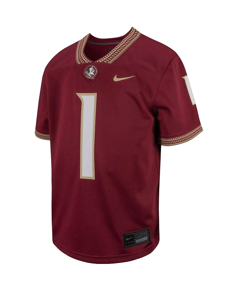 Big Boys Nike #1 Garnet Florida State Seminoles Untouchable Replica Game Jersey