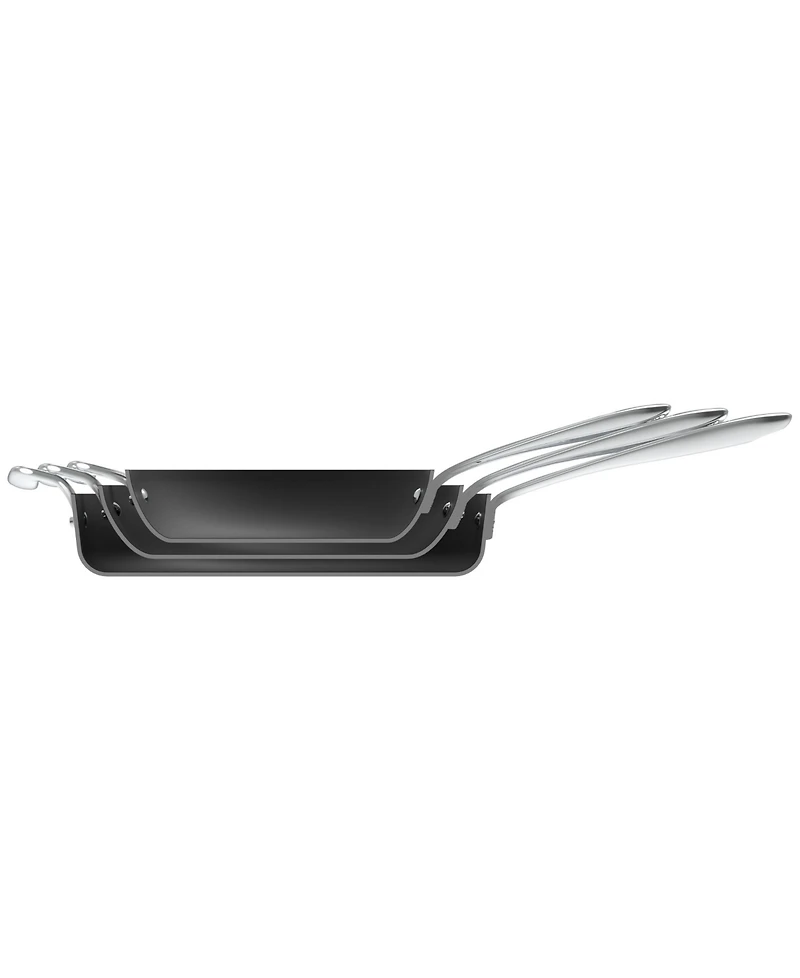 All-Clad Essentials Hard Anodized Nonstick Cookware Set, 2-piece Sauce Pan Set with lids