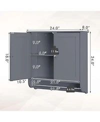 Wall Mounted Bathroom Medicine Cabinet Storage Cupboard