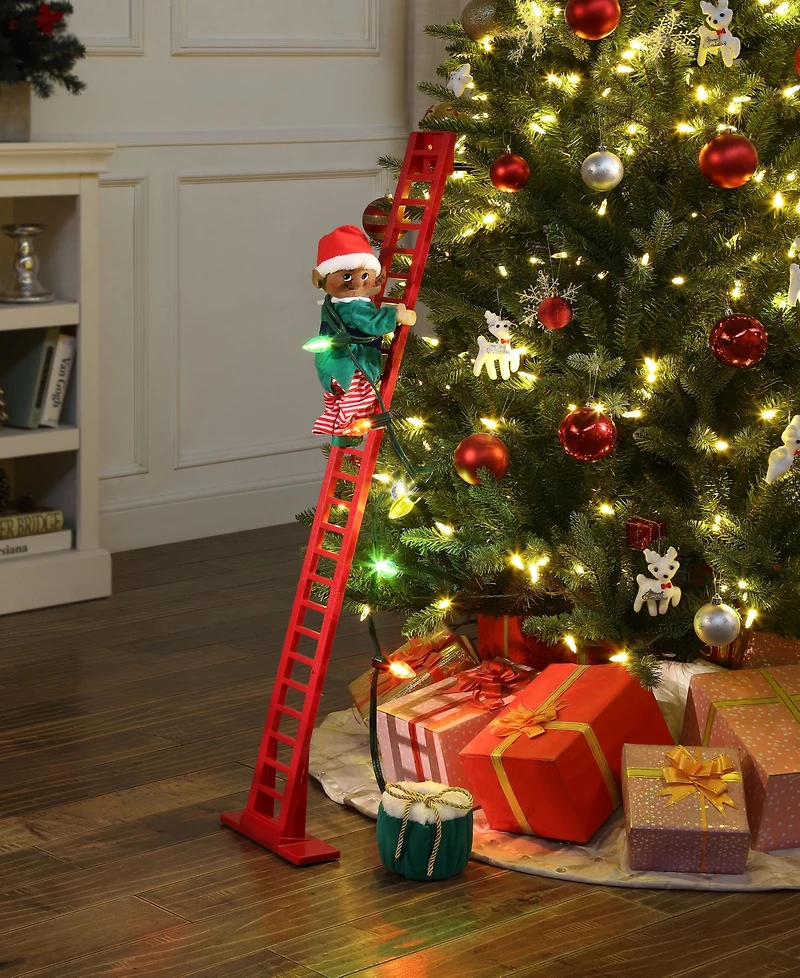 Mr. Christmas 43" Animated Super Climbing Black Elf