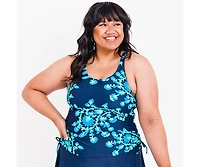 Calypsa Plus Maya Tankini Swim Top With Removable Cups