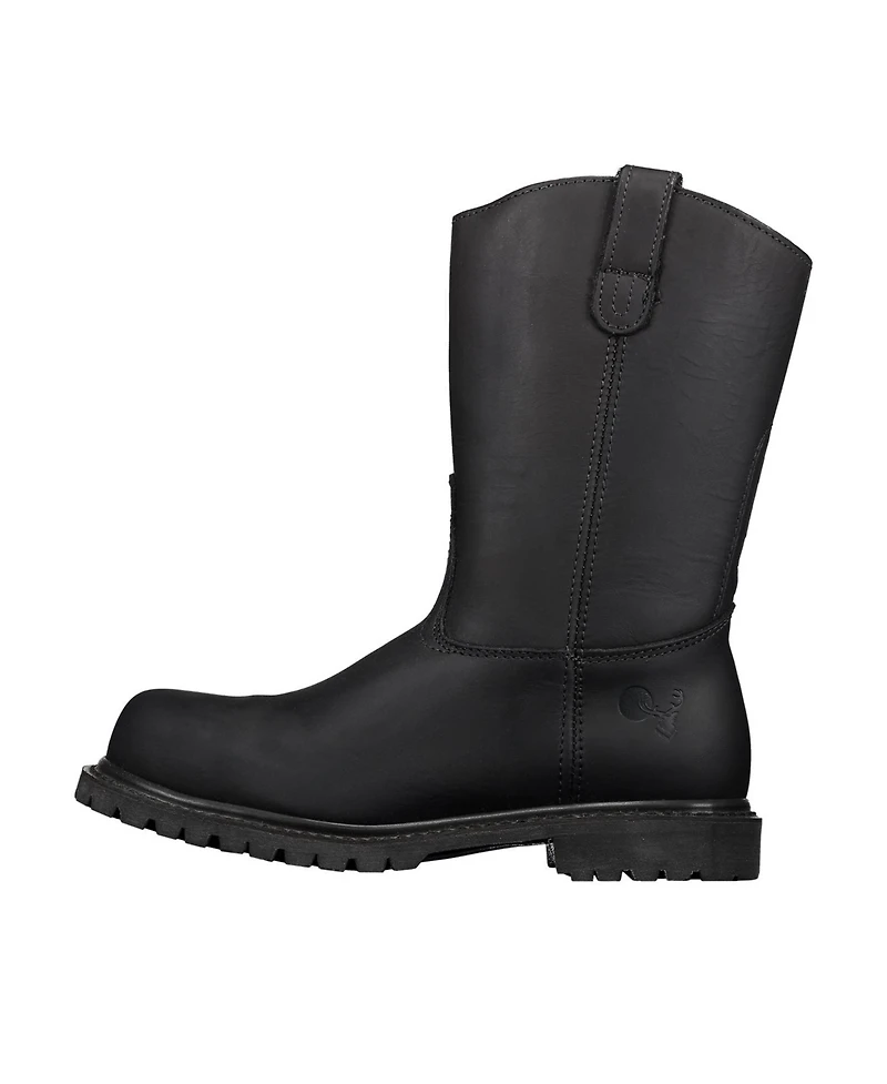 Berrendo Men's 10” Wellington Steel Toe Work Boots for Men – Electrical Hazard Oil and Slip Resistant