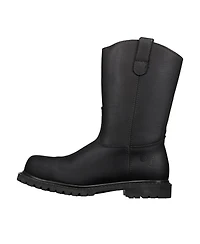 Berrendo Men's 10” Wellington Steel Toe Work Boots for Men – Electrical Hazard Oil and Slip Resistant