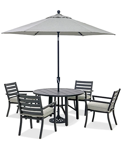 Astaire Outdoor 5-pc dining Set (48" round table + 4 chairs), Created for Macy's