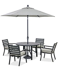 Astaire Outdoor 5-pc dining Set (48" round table + 4 chairs), Created for Macy's