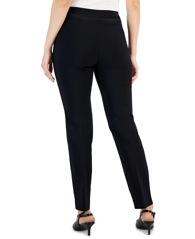 Jm Collection Petite Studded-Rivet Straight-Leg Pants, & Short, Created for Macy's