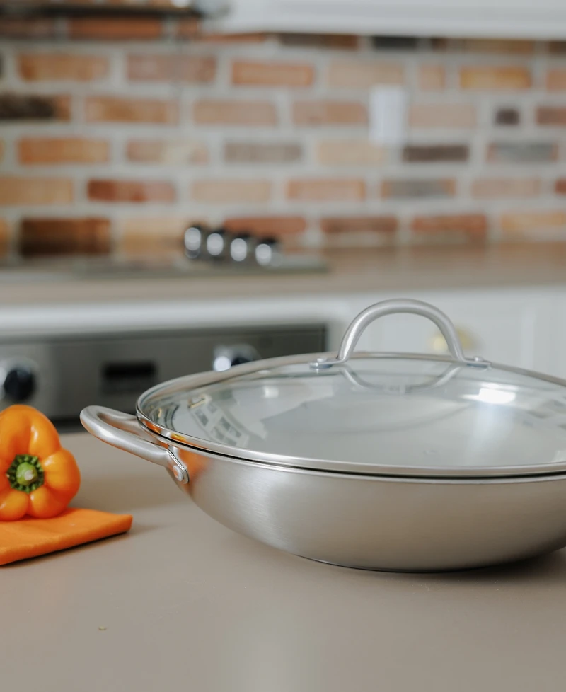 Sedona Kitchen Stainless Steel 6.5-Qt. Multipurpose Pan with Glass Lid