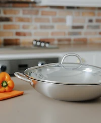 Sedona Kitchen Stainless Steel 6.5-Qt. Multipurpose Pan with Glass Lid