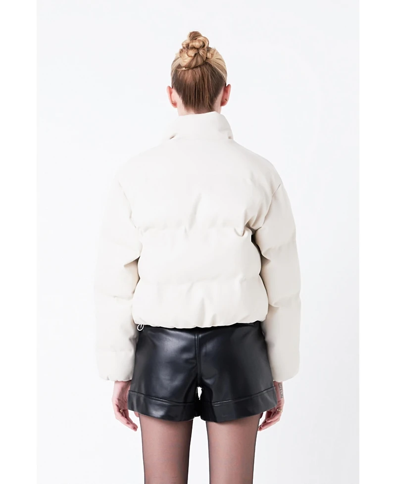 Women's Cropped Puffer Jacket