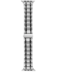 Vince Camuto Men's Silver-Tone and Gunmetal Stainless Steel Link Band Compatible with 42mm, 44mm, 45mm, Ultra