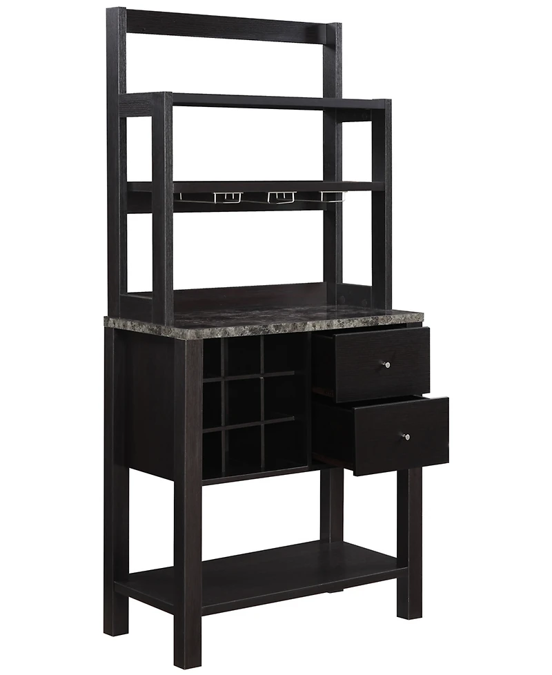 Convenience Concepts Newport 31" Medium Density Fiberboard (Mdf) 2 Drawer Serving Bar