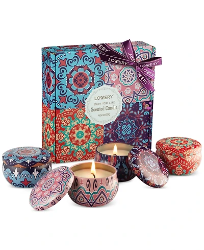 Lovery 4-Pc. Travel Candle Gift Set