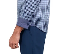 Michelsons of London Men's Regular-Fit Twill Check Dress Shirt