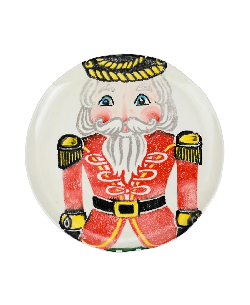 Vietri Nutcrackers Dinnerware Dinner Plates, Set of 4
