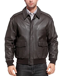 Landing Leathers Men A-2 Leather Flight Bomber Jacket