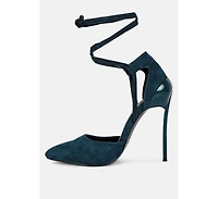 Rule-breaker Womens Lace Up Stiletto Sandals