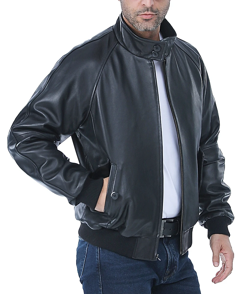 Landing Leathers Men Wwii Leather Bomber Jacket