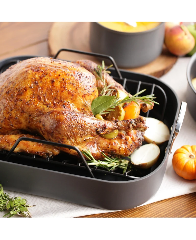 All-Clad HA1 Nonstick Hard Anodized Roaster with Rack Cookware