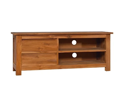 Tv Stand 39.4"x11.8"x15.7" Solid Wood Teak