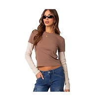 Women's Mood layered long sleeve t shirt